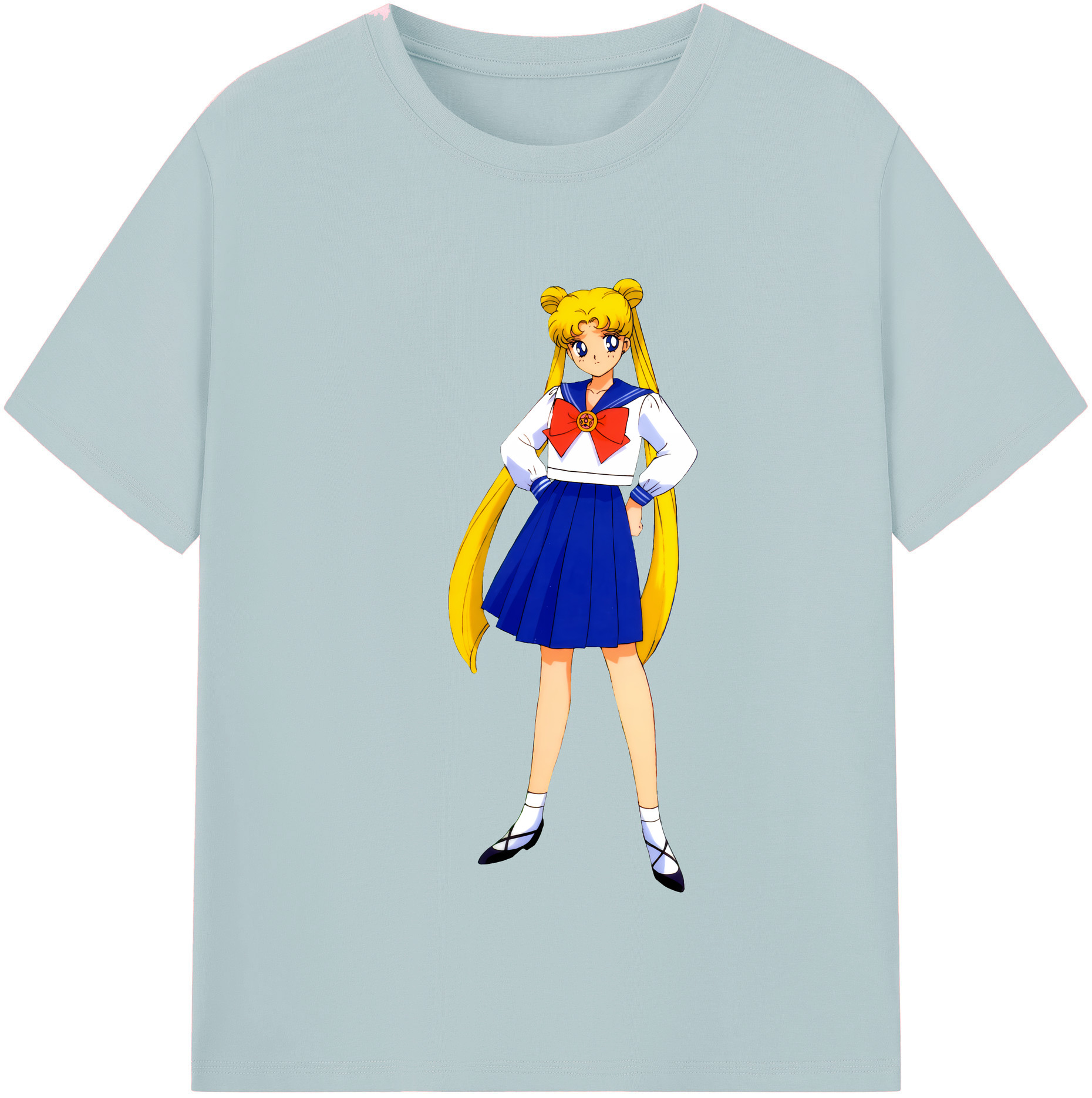 （画像用） 美少女戦士セーラームーン 愛野 美奈子 あいの みなこ Sailor Moon Aino Minako 綿100％半袖Tシャツ（フロントプリント）